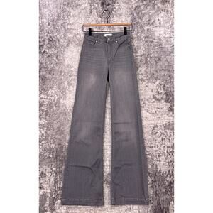 Paige Jeans 23 Womens Leenah Wide Leg High Rise Gray Denim Wash